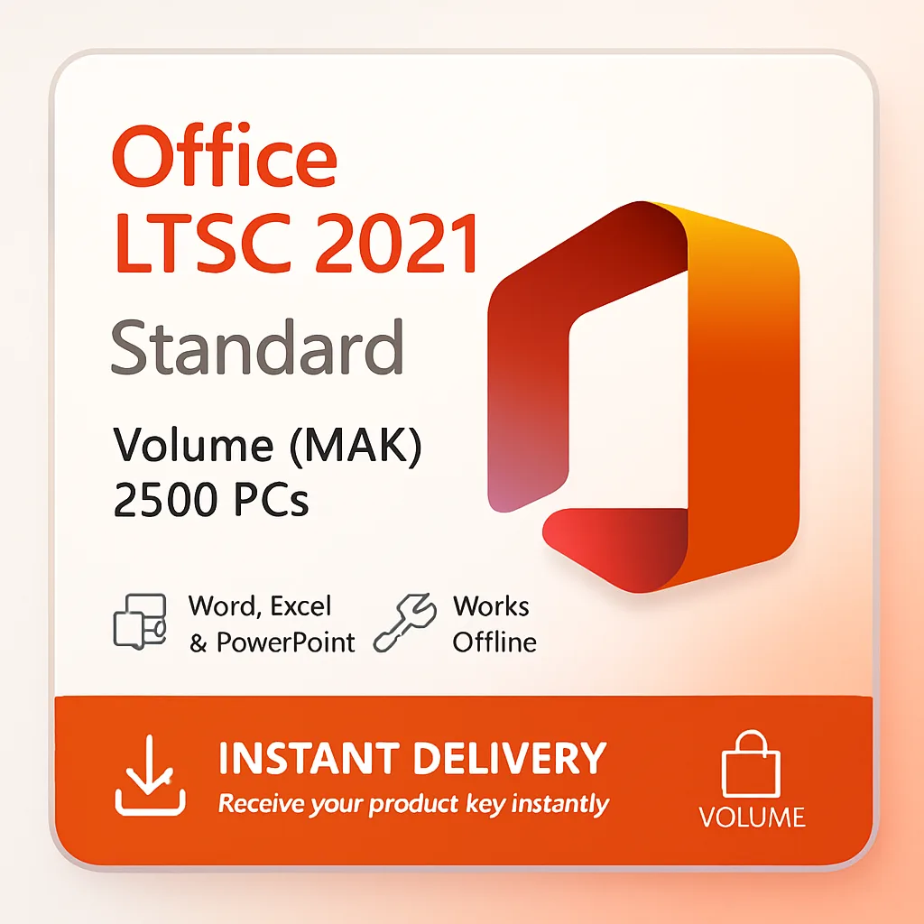 Office LTSC Standard 2021 MAK – 2500 PCs license key
