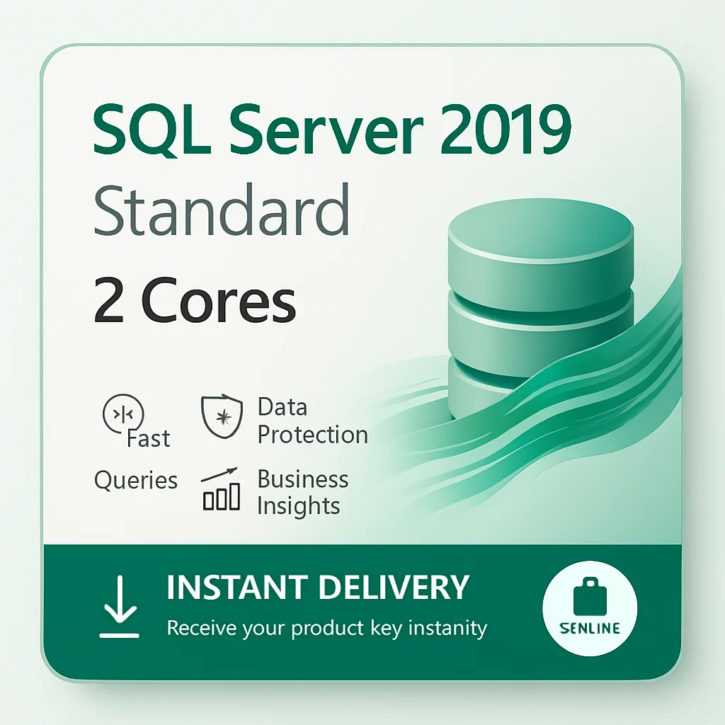 SQL Server 2019 Standard – 2 Core license key