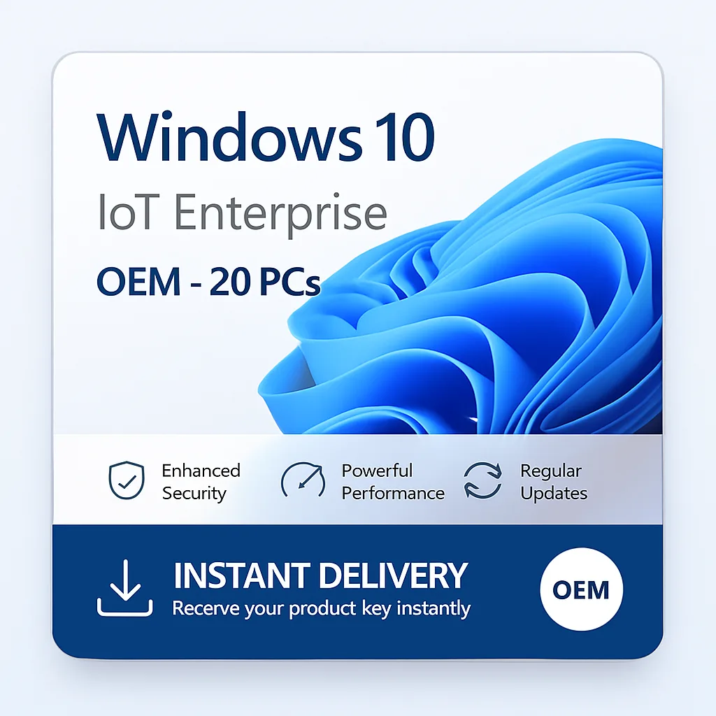 Windows 10 IoT Enterprise OEM – 20 PCs license key